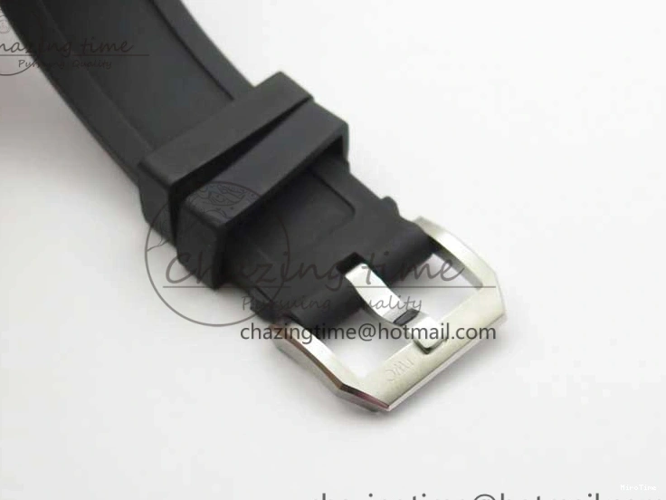 MIROTIME 0305 Aquatimer Chrono IW376702 SS BLS 1:1 Best Edition Black Dial on Black Rubber Strap A WellDesigned 7105